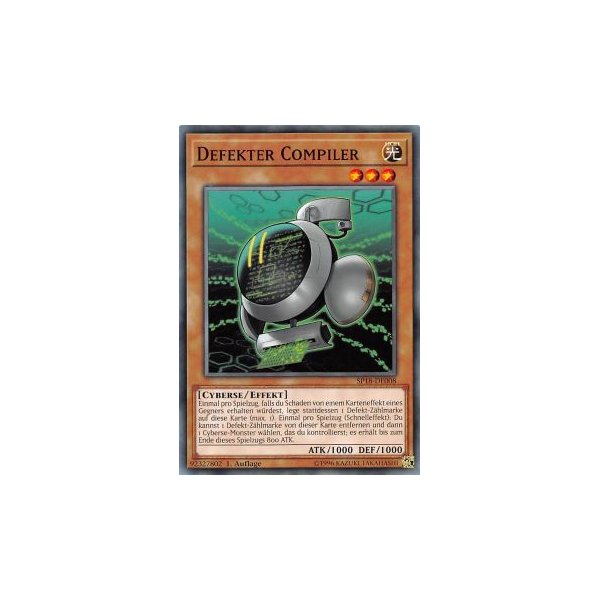 Defekter Compiler SP18-DE008