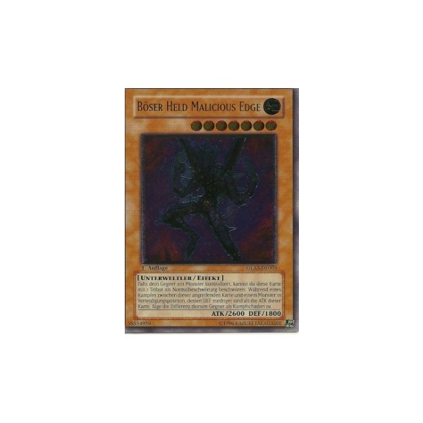 B&ouml;ser Held Malicious Edge (Ultimate Rare) GLAS-DE003umr
