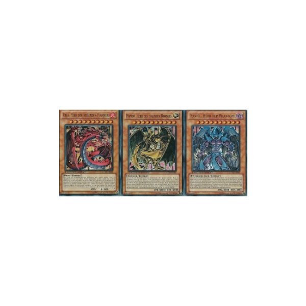 Yugioh Götter Karten Set URIA HAMON RAVIEL LC02-DE001/2/3 DEUTSCH Ultra Rare