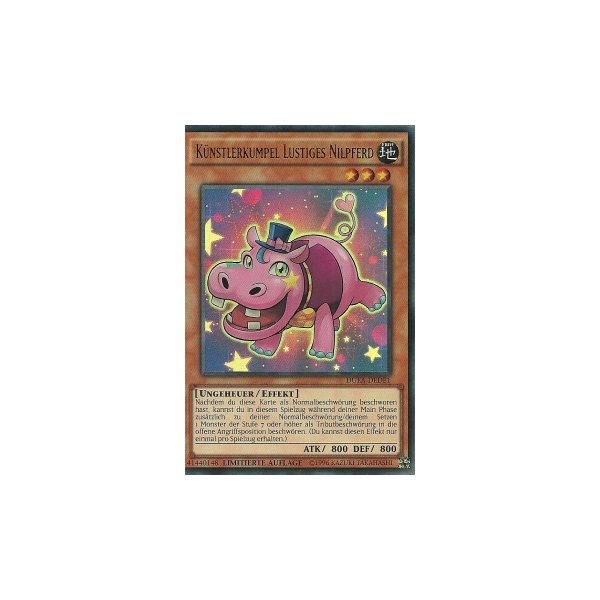 K&uuml;nstlerkumpel Lustiges Nilpferd DUEA-DEDE1