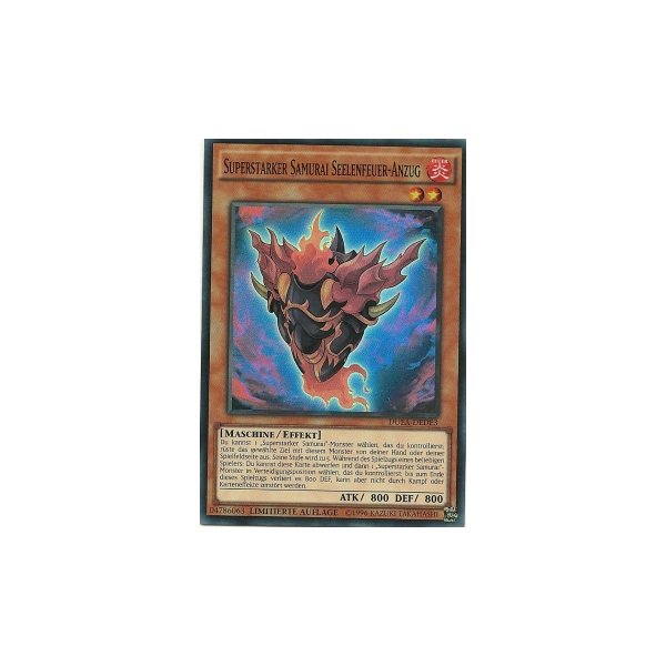 Superstarker Samurai Seelenfeuer-Anzug DUEA-DEDE3