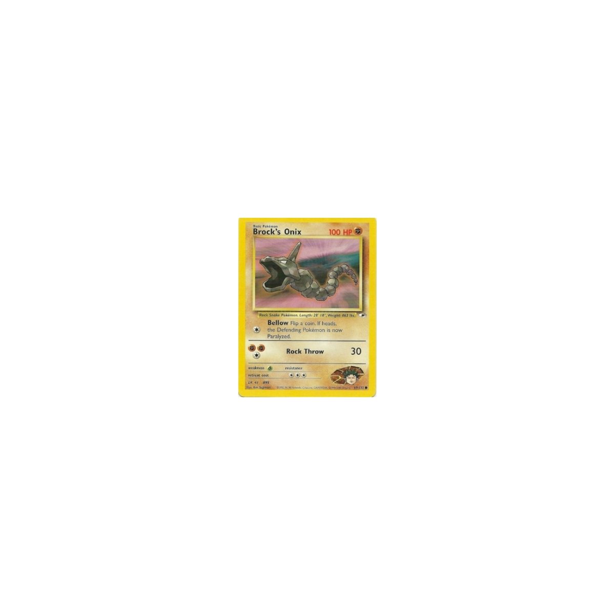 kyogre pokemon card ex 2000 Pokemon Gym Heroes 69 Brock's Onix 1st Edition PSA 9