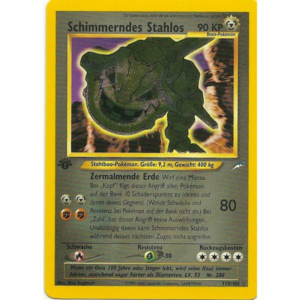 Schimmerndes Stahlos 112/105