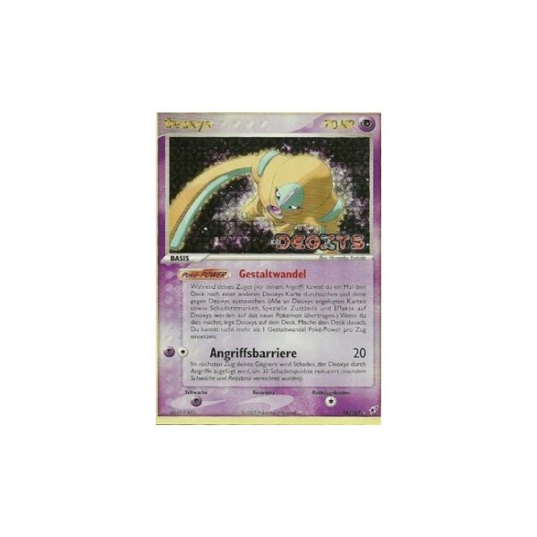 Deoxys 18/107 REVERSE HOLO GOLD