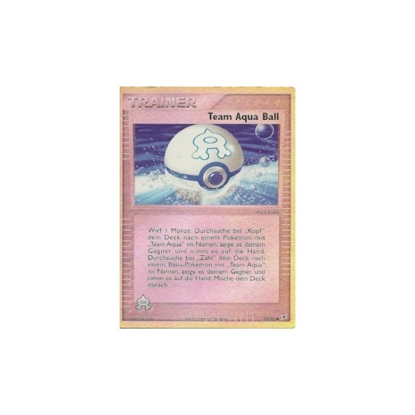 Team Aqua Ball REVERSE HOLO