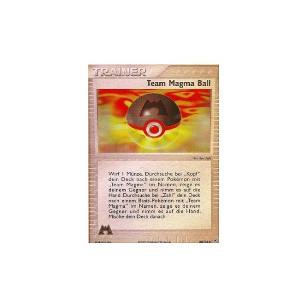 Team Magma Ball REVERSE HOLO