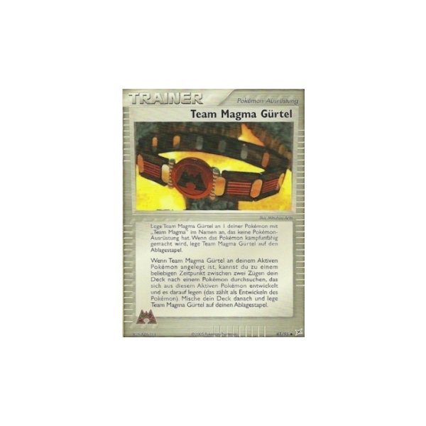 Team Magma G&uuml;rtel