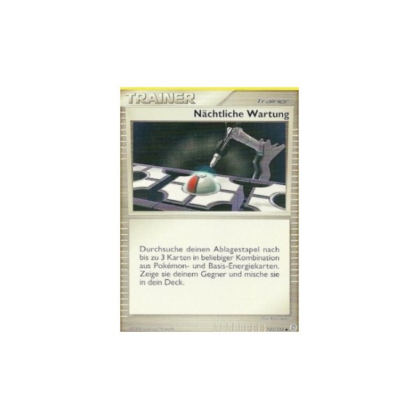 N&auml;chtliche Wartung