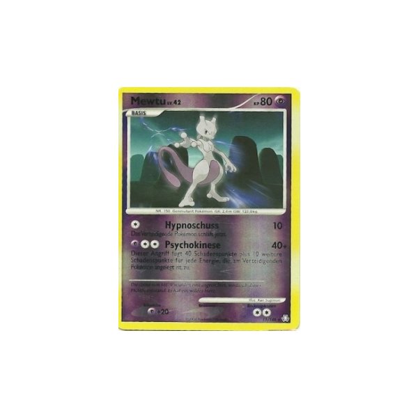 Mewtu Lv.42 011/146 Reverse Holo