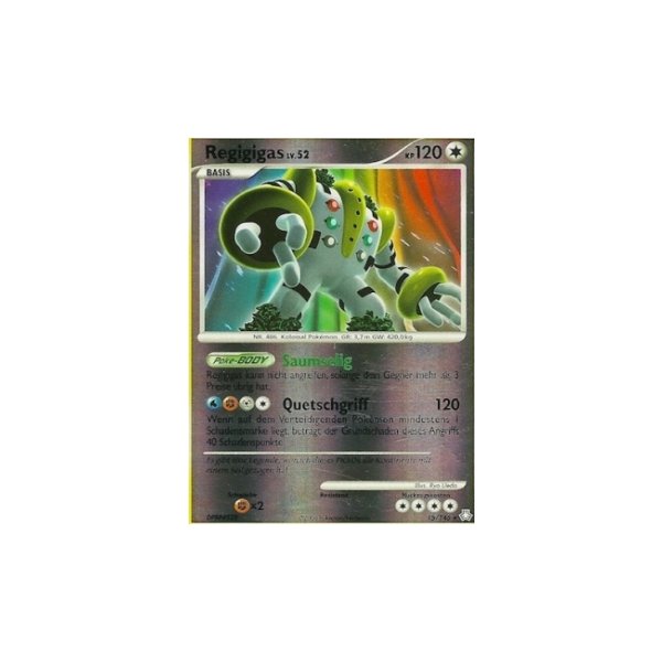 Pokemon Karte Regigigas LV. 52 VOLLHOLO Erwachte Legenden kaufen bei GttG