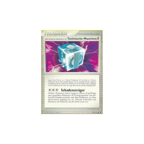 Team Galaktiks Erinfung G-107 Teschnische Maschine