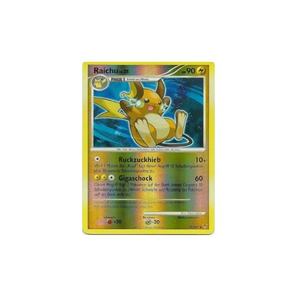 Raichu REVERSE HOLO