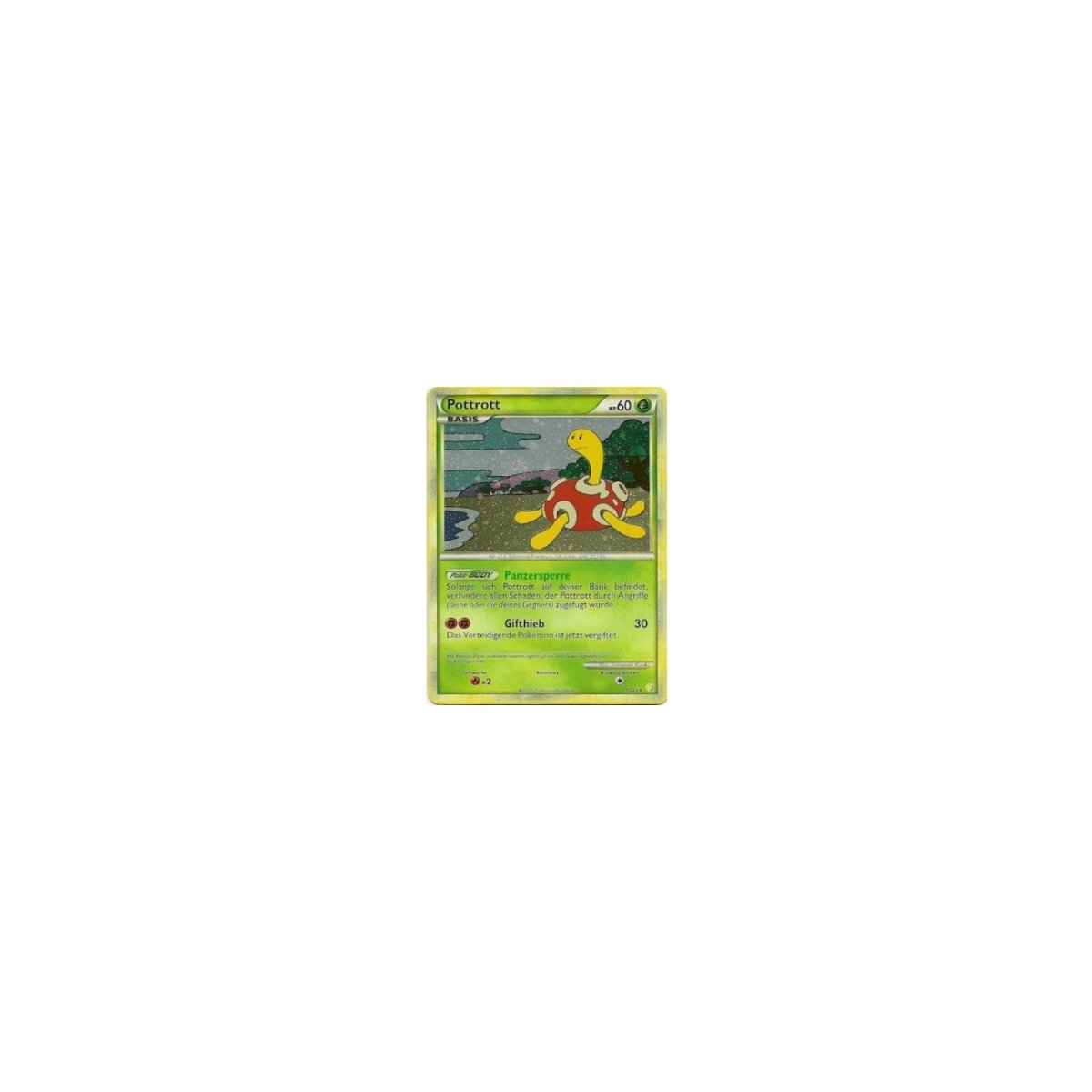 11/123 Pottrott 60KP deutsch Holo Karte Pokemon HeartGold & SoulSilver
