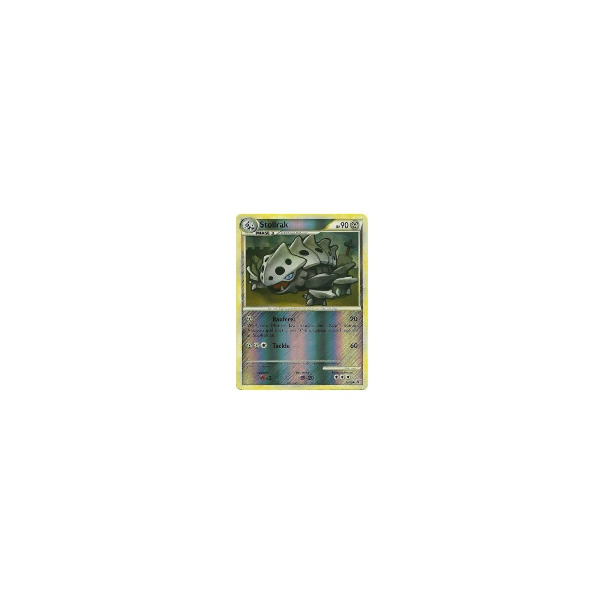 Pokemon Karte Heartgold Unerschrocken Nr 29/90 Stollrak Reverse Holo deutsch