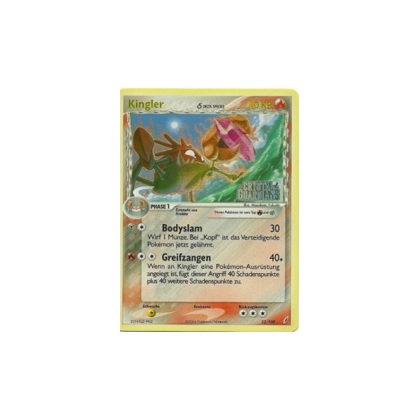 Kingler REVERSE HOLO GOLD