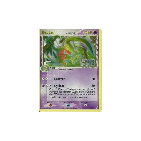 Reptain 19/100 REVERSE HOLO GOLD