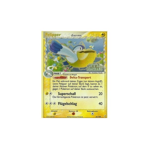 Pelipper REVERSE HOLO GOLD