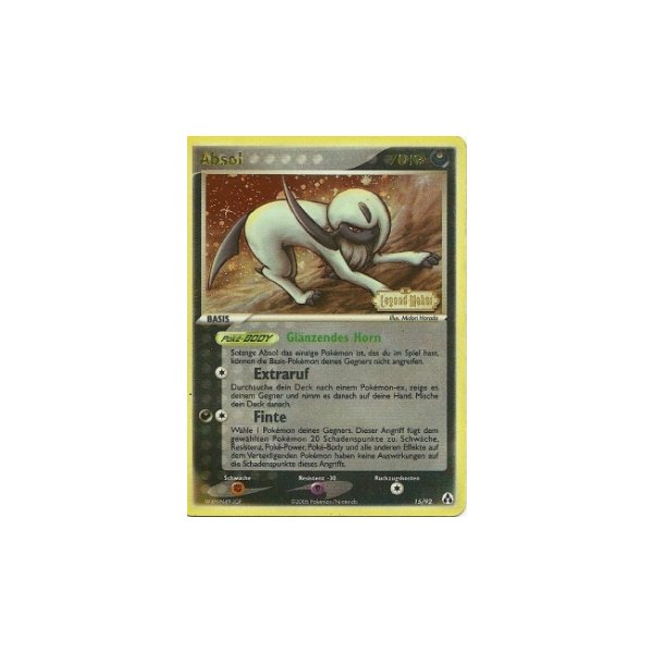 Absol REVERSE HOLO GOLD