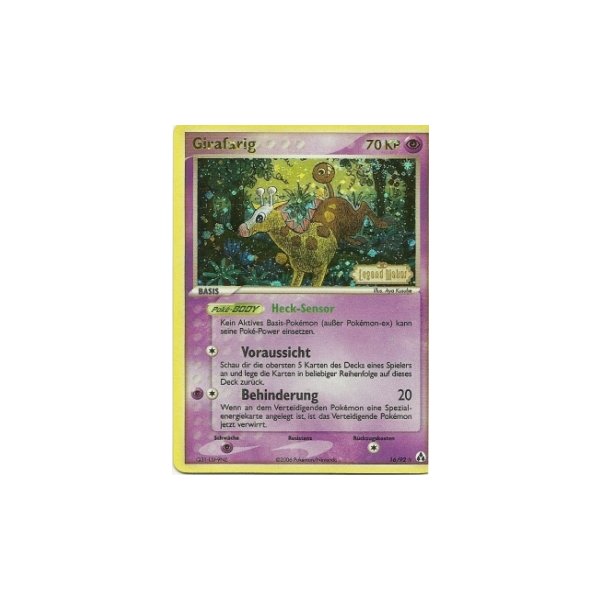 Girafarig REVERSE HOLO GOLD