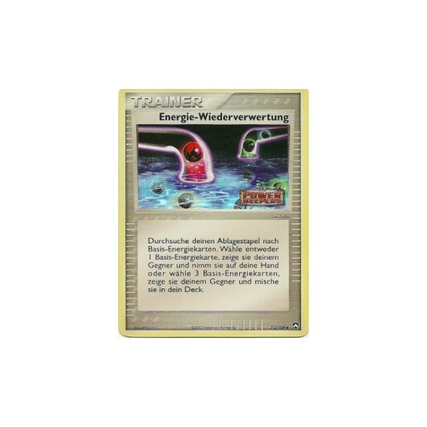 Energie-Wiederverwertung REVERSE HOLO