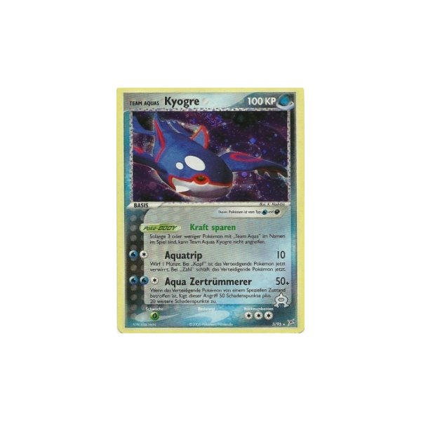 Team Aquas Kyogre REVERSE HOLO