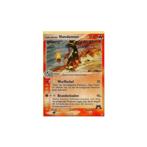 Team Magmas Hundemon 34/95 REVERSE HOLO