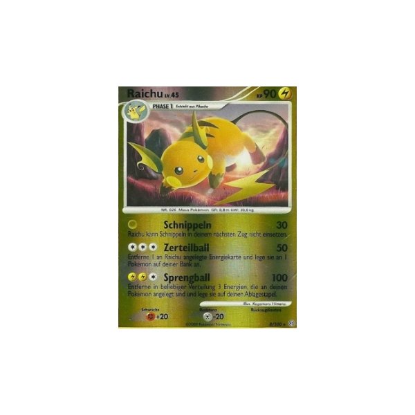 Raichu LV. 45 REVERSE HOLO