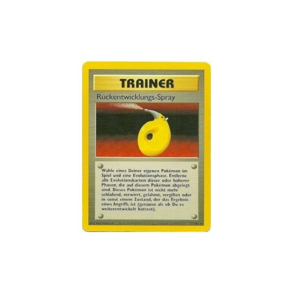 R&uuml;ckentwicklungs-Spray 1. Edition