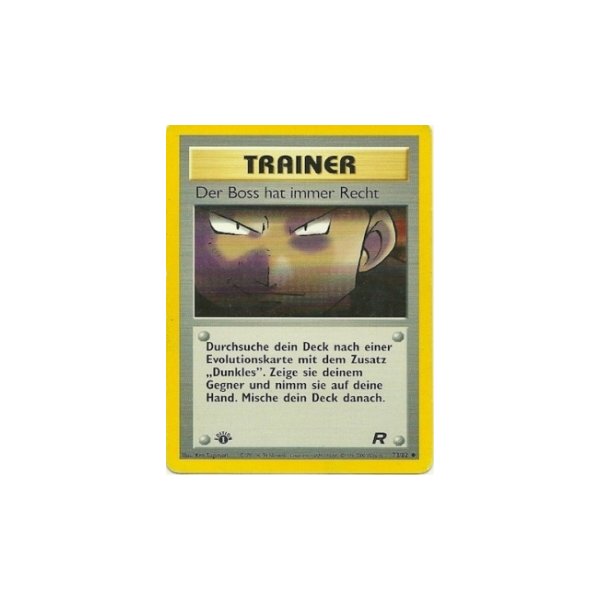 Der Boss hat immer Recht 1. Edition