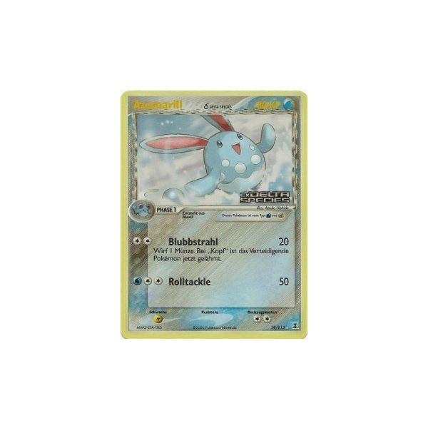 Azumarill 19/113 REVERSE HOLO GOLD
