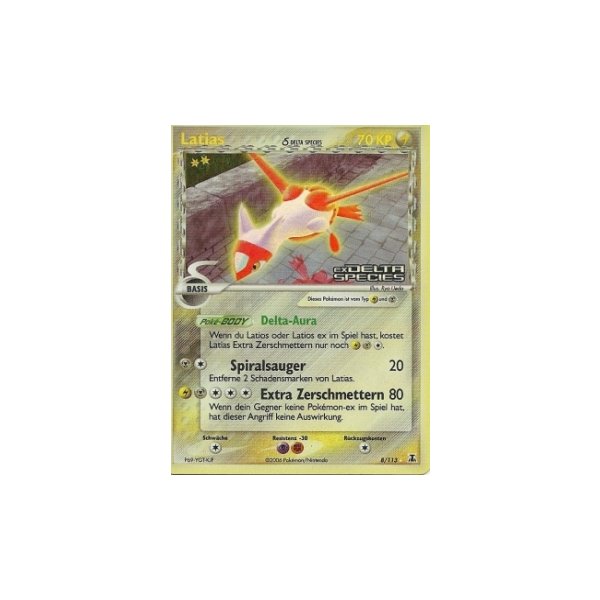 Latias REVERSE HOLO GOLD