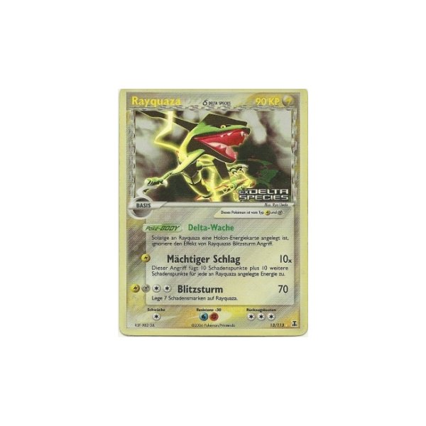 Rayquaza REVERSE HOLO GOLD