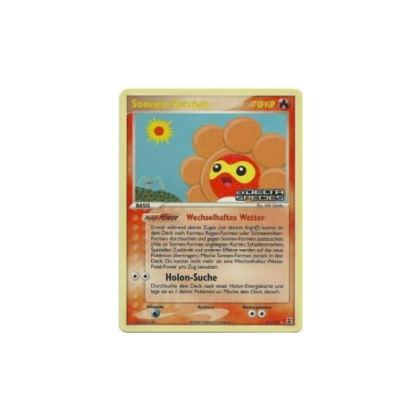 Sonnen-Formeo REVERSE HOLO GOLD