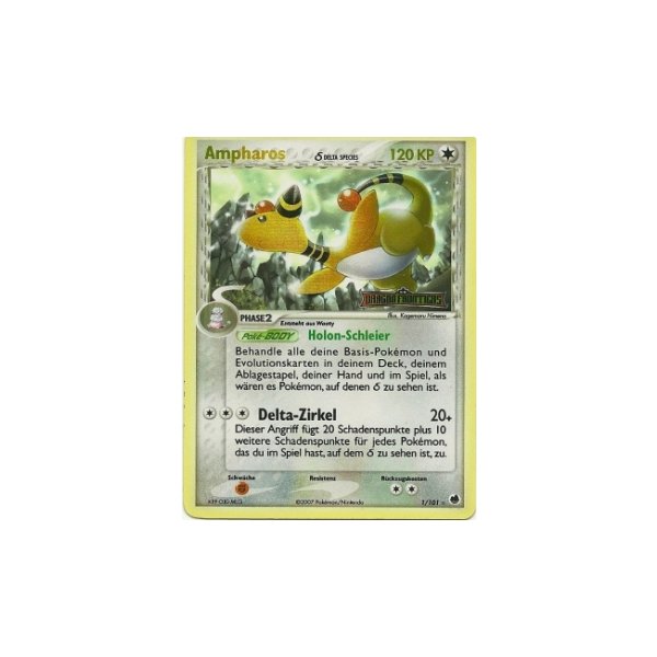 Ampharos REVERSE HOLO GOLD