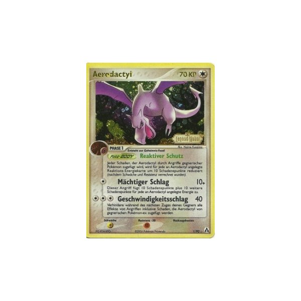 Aerodactyl REVERSE HOLO GOLD