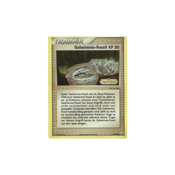 Geheimnis-Fossil REVERSE HOLO