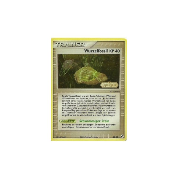 Wurzelfossil REVERSE HOLO