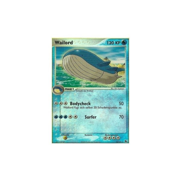 Wailord REVERSE HOLO