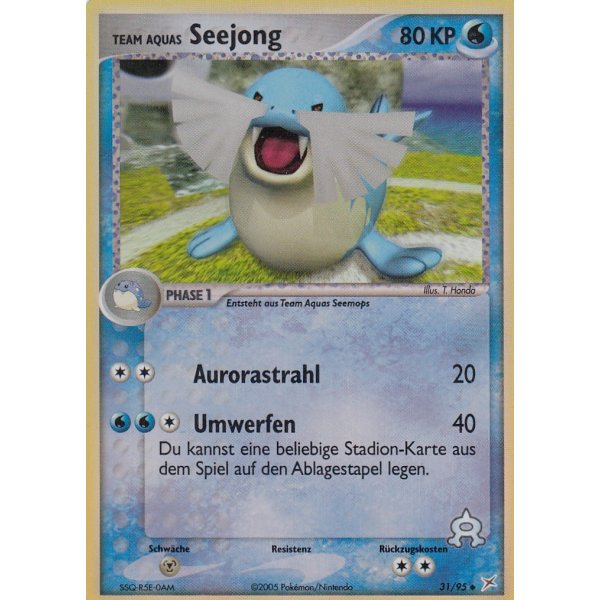 Team Aquas Seejong 31/95 REVERSE HOLO