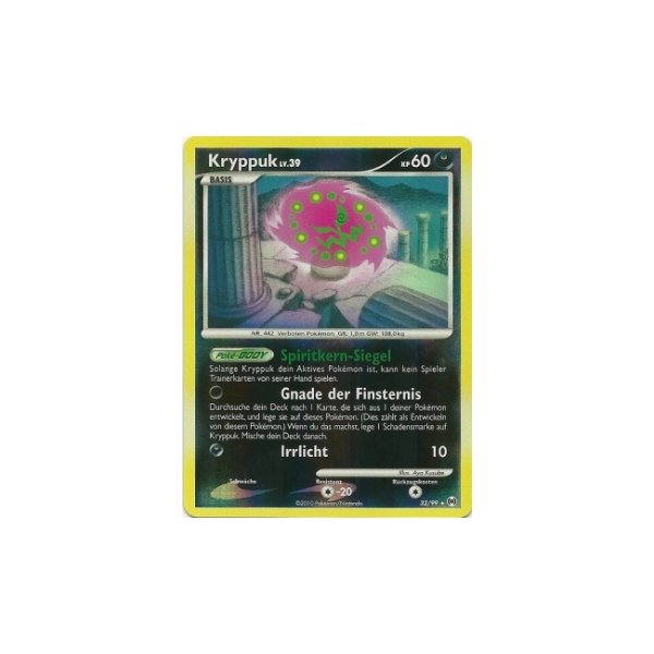 Kryppuk Lv.39 32/99 Reverse Holo