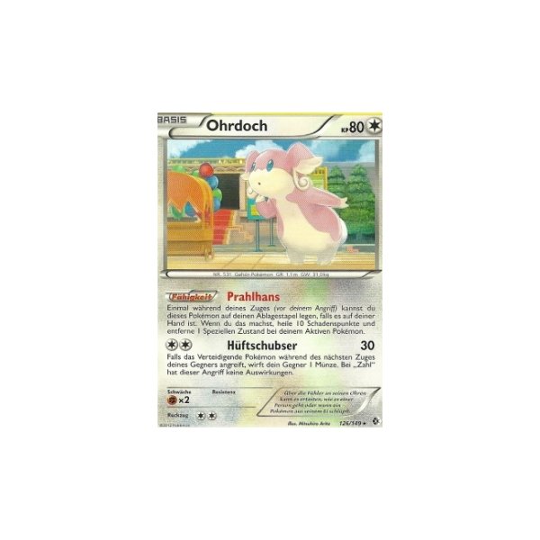 Ohrdoch Reverse Holo Deutsch Pokemon Überschrittene Schwellen 126/149 