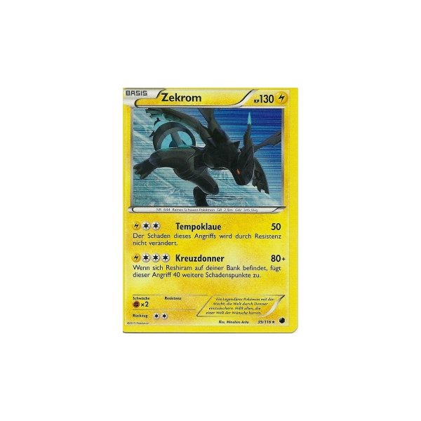 Zekrom 039/116 HOLO