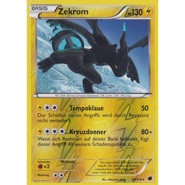 Zekrom 039/116 REVERSE HOLO