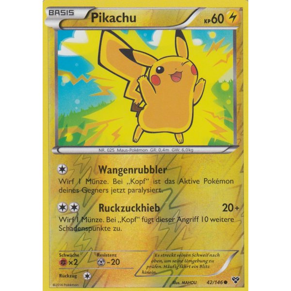 Pikachu 042/146 REVERSE HOLO