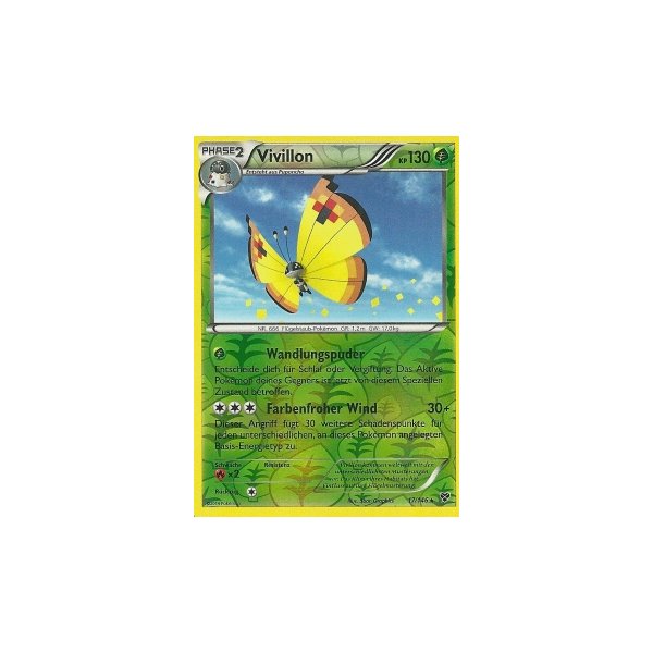 Vivillon 17/146 REVERSE HOLO ROSA