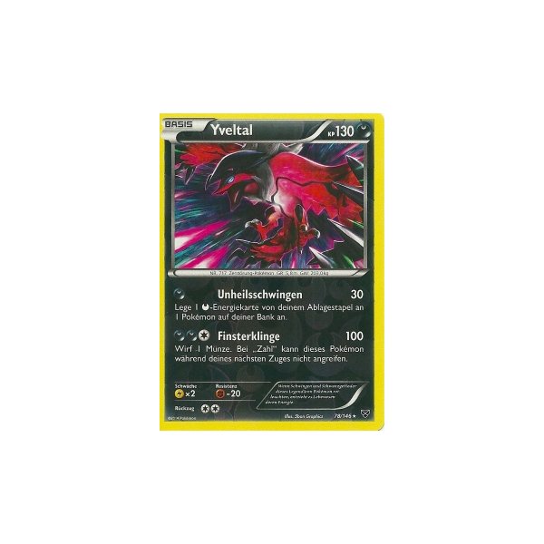 Yveltal 078/146 REVERSE HOLO
