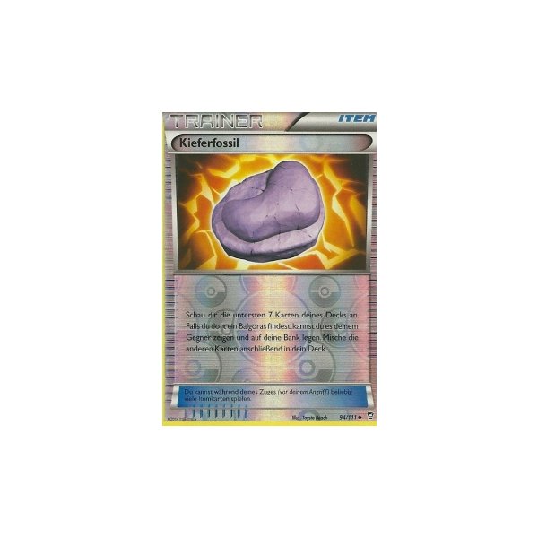 Kieferfossil 094/111 REVERSE HOLO