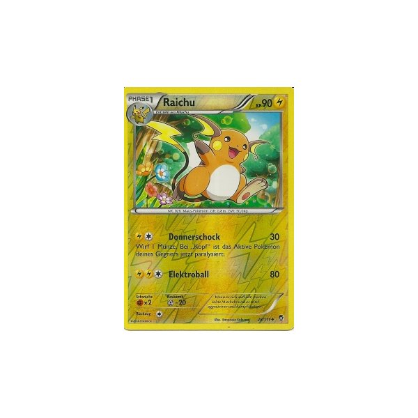 Raichu 028/111 REVERSE HOLO