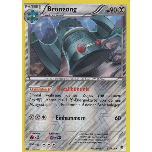 Bronzong 061/119 REVERSE HOLO