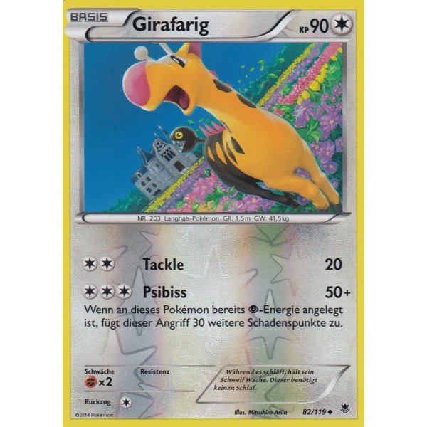Girafarig 082/119 REVERSE HOLO